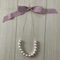 コットンパールネックレス