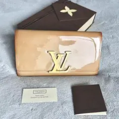 箱付✨正規品ルイヴィトン ヴェルニ ポルトフォイユ・サラ 長財布ベージュゴールド