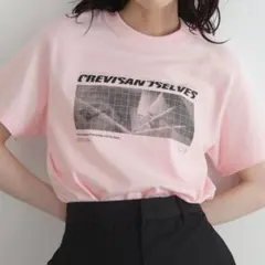 LIAN ロゴ プリント crevisT ピンク tシャツ 半袖 0 レディースのサムネイル