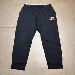 Nike スウェットパンツ　黒　黄色　M