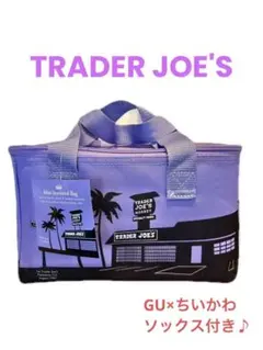 新品＊限定品 TRADER JOE'S 保冷バッグ ミニ 紫 ちいかわ 靴下