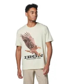 ②新品未開封UAプロジェクトロック イーグル グラフィック TシャツLクリーム