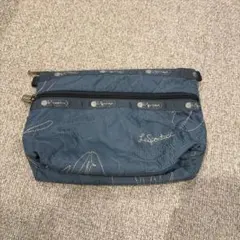 LeSportsac ネイビー キルティングポーチ