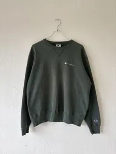 Champion ロゴスウェット トレーナー L グリーン チャンピオン 前V