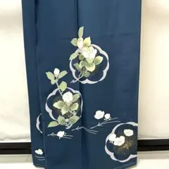 b651 正絹　袷　訪問着　金駒刺繍　金彩　未使用しつけ付　着物