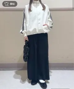 【即完カラー】ローリーズファーム　トラックジャージ　アイボリートラックジャけット