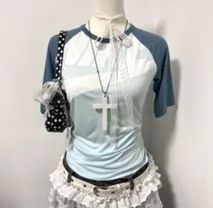 NIKE Y2K グランジ Tシャツ ロゴ ラグランcoquette フェアリーのサムネイル
