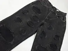 美フェード ZARA ザラ リペア加工デニムパンツ W36 BIGSIZE - メルカリ