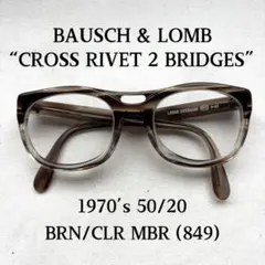 70s Bausch Lomb B&L サングラス クロスリベット パイロットのサムネイル