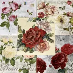 AF21K　人気の薔薇　ペーパーナプキン　5枚　デコパージュなどに　wingのサムネイル