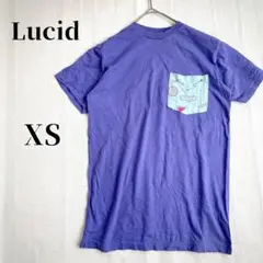 Lucid 【XS】グラフィックTシャツ ポケット付き 紫 カットソー ユニーク