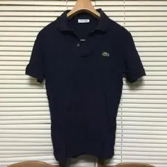 LACOSTE ネイビー ポロシャツ 半袖
