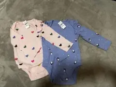 GAP Baby ハート＆ペンギン柄ロンパースセット 90cm