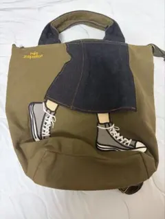 mis zapatos 2way ショルダーバッグ カーキ