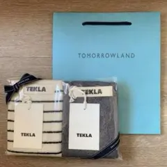 即購入可❣️大人気❣️TEKLA レーシンググリーンストライプス、チャコールグレー