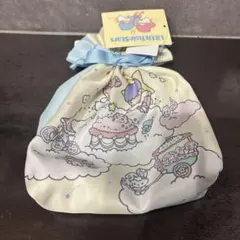 リトルツインスターズ　キキララ　フリル巾着ポーチ　しまむら