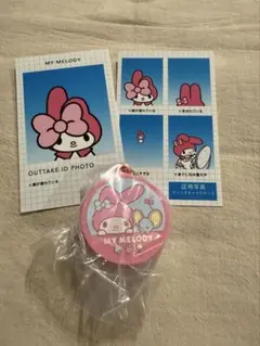 サンリオ　マイメロディ　証明写真・クッキー缶チャーム