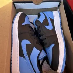 【新品】NIKE AIR JORDAN 1 LOW GS 24.5cm 青黒