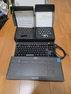 logicool G PRO X ゲーミングキーボード 赤青茶軸キースイッチ付き