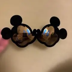 ミッキーマウス型サングラス ブラウンレンズ