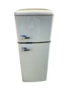 レトロ風おしゃれ冷蔵庫PRR-082D-W ホワイト冷蔵庫 81L - メルカリ