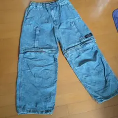 GU カーゴパンツ Lサイズ デニムブルー