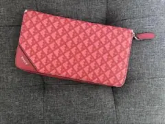 BALLY ラウンドファスナー長財布 ピンク系 総柄のサムネイル
