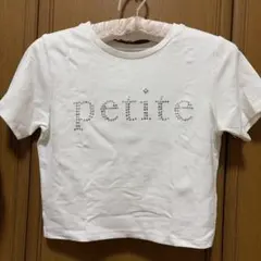 lip service ラインストーン半袖クロップドTシャツ