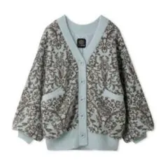 トワル・ド・ジュイ美術館コラボ ビジューボタンジャガードカーディガン スナイデル