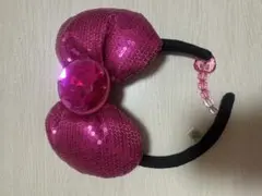 ピンク スパンコール キティ　カチューシャ