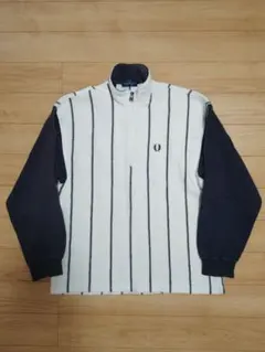 FRED PERRY ストライプ ニット　MADE IN JAPAN