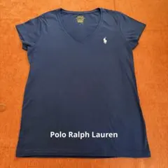 Polo Ralph Lauren ネイビー VネックTシャツ　レディースM