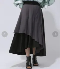 Aga パネルデザインヘムラインスカート - メルカリ