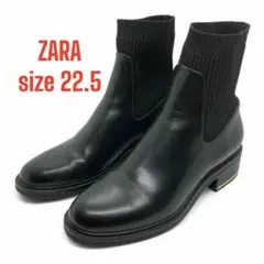 ZARA ブラック ストレッチ ソックスブーツ 36 2025年最新】ソックスブーツ zaraの人気アイテム - メルカリ