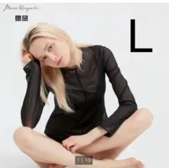 ［UNIQLO×マメクロ］シアークルーネックTシャツ　ネイビー