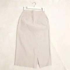 【新品】タグ付 センスオブプレイス ベージュ ナロースカート 前スリット M