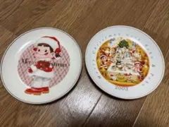 #FUJIYAペコちゃん　クリスマスプレート　お皿　2枚セット#のサムネイル