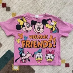 ディズニー　Tシャツ 100cm LITTC ピンク　女の子　しまむら