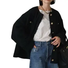 Loungedress☆ラウンジドレス☆ツイードジャケット☆ブラック