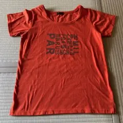 COMME CA ISM 半袖Tシャツ オレンジ 都市ロゴのサムネイル