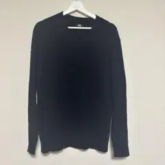 UNIQLO ネイビー Vネック セーター XL