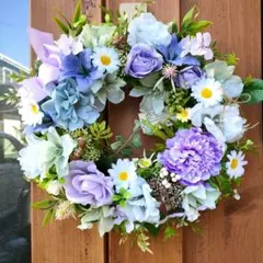 フラワーリース✨❀№16✨❀玄関リース✨❀ナチュラルリース