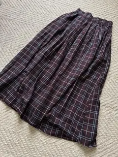 チェックスカート