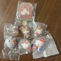 ハローキティ ガチャガチャ カプセルトイ アクリルチャーム まとめ売り7点