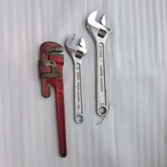 モンキーレンチ パイプレンチ 3本セット