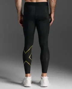 未使用 2XU MCSクロストレ コンプレッションタイツ ロゴベルト M 金