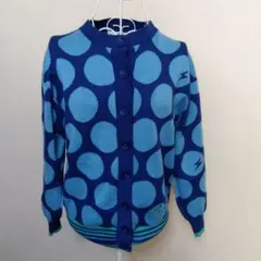 SUPER LADY 山本寛斎 ドット柄カーディガン М サイズ