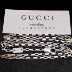 極美品⭐️】GUCCI グッチ ベネチアン ボックスチェーンネックレス50cm