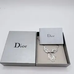 超希少✨Dior ネックレス シルバー ロゴ 天使の羽 翼 フェザー y2k 