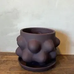 デザイン鉢 陶器　植木鉢 受け皿付き 観葉植物 インテリア おしゃれ」